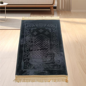 Offre Spéciale vente en gros <span class=keywords><strong>prix</strong></span> d'usine fournitures tapis de prière antidérapant musulman islamique cadeau personnalisé luxe Portable Ramadan tapis de prière - Product Image 4