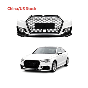 Kit Carrozzeria Paraurti Anteriore Stile RS3 per <span class=keywords><strong>Audi</strong></span> A3 <span class=keywords><strong>S3</strong></span> 8V.5 2017 2018 2019 con Griglia Nera e Sensore ACC - Product Image 1
