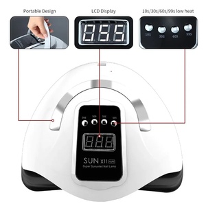 Lampe de séchage UV LED professionnelle SUN X11 MAX 280W avec capteur automatique pour manucure, machine à vernis gel, prise EU, alimentation électrique, en plastique - Product Image 4