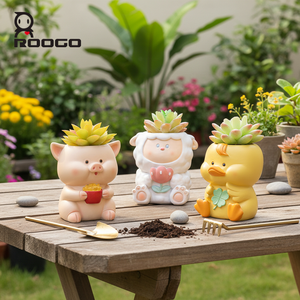 Maceta <span class=keywords><strong>de</strong></span> resina con dibujos <span class=keywords><strong>de</strong></span> animales para decoración <span class=keywords><strong>de</strong></span> escritorio y jardín, maceta <span class=keywords><strong>de</strong></span> flores <span class=keywords><strong>de</strong></span> estilo Animal para todas las <span class=keywords><strong>cosas</strong></span> bonitas, para suculentas y bonsái, venta al por mayor - Product Image 1