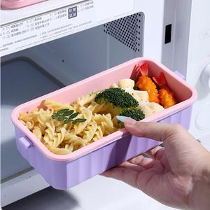 子供用食品保存容器750 ml BPAフリー子供用電子レンジフリーザー安全お弁当箱ハンドル付き - Product Image 6