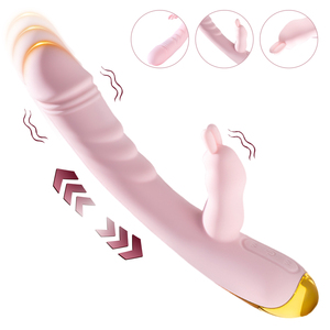 Sıcak satış kadın g-spot klitoral stimülatör tavşan vibratör dil yalama seks oyuncak kadın mastürbasyon için - Product Image 2