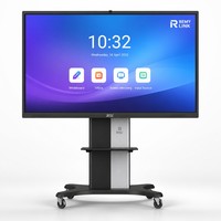 Pantalla Interactiva Plana de 65 Pulgadas con Sistema Dual OPS I5 Windows Android para Reuniones