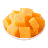Hoge Kwaliteit Blokjes Mango Gummy Snoep Gearomatiseerde Fruit Gelei Snoepjes Zacht Taai Snoep