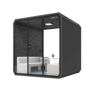 Cabines de bureau préfabriquées, salles d'isolation phonique, bureaux insonorisés, petites salles téléphoniques privées modernes en acier - Product Image 2