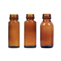 Sirop d'ambre en vente chaude, flacon en verre de qualité pharmaceutique, différentes tailles avec bouchon de 28 mm