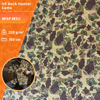 US Duck Hunter Camo TC65/35 tissé mode Polyester coton tissu 220 Gsm pour Camouflage tissu pour Jungle chasse vêtements