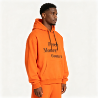 Sudadera con Capucha Extra Grande de Alta Calidad, sin Cordones, de Felpa Gruesa, de Algodón y Poliéster, para Hombre