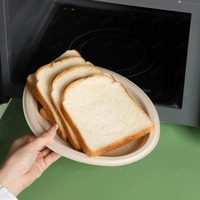 Assiettes ovales jetables en canne à sucre de 10 pouces sans PFAS, compostables, pour mariage, vaisselle sûre pour le réfrigérateur, pour restaurants, vente en gros