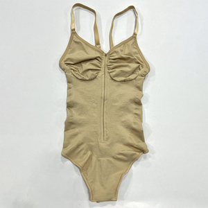 2025 Alta Qualidade Zipper V Profundo Pescoço <span class=keywords><strong>Shapewear</strong></span> Alta Compressão Cintura Apertando Bodysuit Tamanhos Plus Shapers - Product Image 5