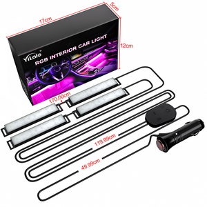 Kit Luci LED Ambientali per Auto <span class=keywords><strong>4</strong></span> in 1 Personalizzabile RGB Dinamico Sinfonico Produttore OEM - Product Image 1
