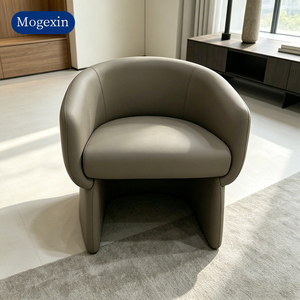 Modern <b>Upholstered</b> Dining <b>Chairs</b> Set Grey Fabric Accent <b>Chairs</b> for Restaurant Hotel Use - Product Image 1