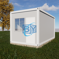 Maison modulaire connectée de 40 pieds, respirante et épaissie, à toit plat, idéale pour les étudiants