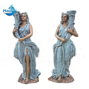Candelabro <span class=keywords><strong>in</strong></span> <span class=keywords><strong>Bronzo</strong></span> Antico Stile Francese, Grande Scultura da Giardino Moderna, Statua di Donna, Lampada <span class=keywords><strong>in</strong></span> Metallo Fuso, <span class=keywords><strong>Statuetta</strong></span> <span class=keywords><strong>in</strong></span> <span class=keywords><strong>Bronzo</strong></span> <span class=keywords><strong>in</strong></span> Vendita - Product Image 2