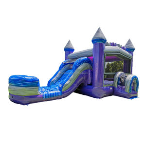 Castillo Inflable Comercial <span class=keywords><strong>de</strong></span> PVC, Tobogán Acuático Inflable para Adultos y Niños, Fácil <span class=keywords><strong>de</strong></span> Instalar, Tamaño Personalizado - Product Image 2