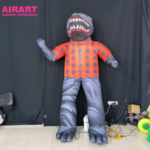 Disfraz Inflable Gigante de <span class=keywords><strong>Lobo</strong></span> de Dibujos Animados, Personaje de <span class=keywords><strong>Hombre</strong></span> <span class=keywords><strong>Lobo</strong></span> Personalizado, Accesorio Inflable para Decoración de Escenarios y Fiestas - Product Image 4