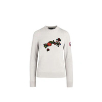 Vente en gros de vêtements à la mode en fer patchs de broderie de décoration de bouquet de fleurs de roses