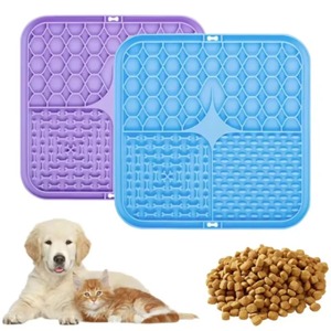 Pet Lick Silicone Mat <b>Dogs</b> Pet Slow Food Plate for <b>Dog</b> <b>Bathing</b> Distraction Silicone <b>Dog</b> Sucker Food Training <b>Dog</b> Feeder Supplies - Product Image 3