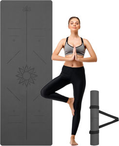 Miska LEECORK - Tapete de Yoga Ecológico de Caucho Natural de 5 mm, Antideslizante, para Ejercicios de Pilates, 183 cm, con Correa de Transporte - Product Image 3