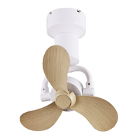 Modern 145 °   Ventilateur de plafond oscillant de 16 pouces avec moteur BLDC, télécommande, montage mural, montage encastré, petit ventilateur de plafond pour chambre à coucher