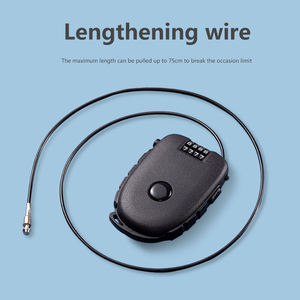 75cm 130cm Bicycle Surfboard <b>Ski</b> Suitcase Stroller Bike Combo Mini Helmet Retractable Combination Cable <b>Lock</b> - Product Image 4