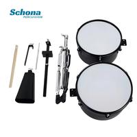 Support de batterie de timbales 13 14 pouces, cloche de vache dorée en aluminium portable