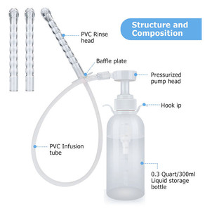 Kit de ducha Unisex para el hogar, juego de Enema Anal, higiene, riego, botella limpia - Product Image 3