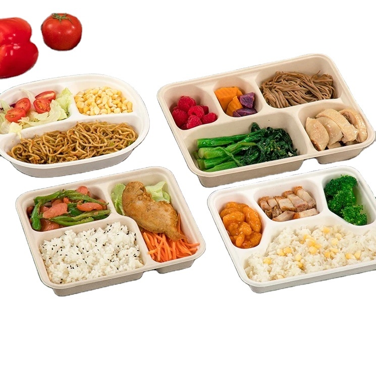 Biodegradable Takeaway Bagasse Clamshell Sugarcane Food