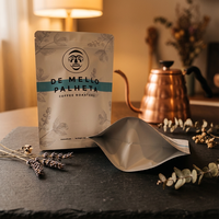 Sachet Doypack Personnalisé Imprimé 250g 500g 1kg avec Valve, Anti-humidité, Réutilisable, Fermeture Zippée, en Aluminium BTP pour Emballage Café et Thé