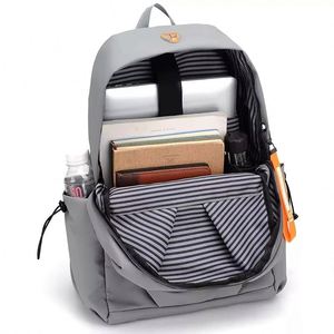 Trendy Oxford Leisure Laptop Backpack With Minimalist Appearance Reinforced Zippers <b>Side</b> Water Bottle Holders for Exploration - Product Image 3