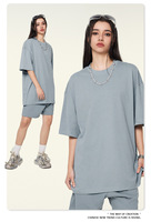 T-shirt unisexe à manches raglan, coupe oversize, col rond, jersey décontracté, design uni, 100% coton