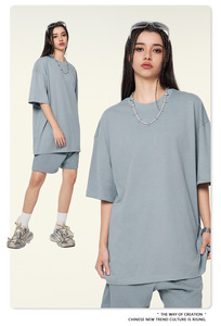 Unisex <b>Raglan</b> Sleeve T-Shirt Color Blocked Oversized Fit O-Neck Casual Jersey <b>Top</b> Solid Design 100% Cotton - Product Image 2
