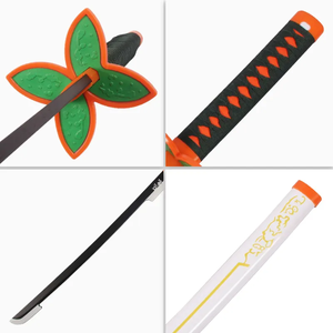 Haute Qualité Demon Slayer 30.9 Pouces Court Kochou <span class=keywords><strong>Shinobu</strong></span> Kidults Jeu De Rôle Jouets <span class=keywords><strong>Katana</strong></span> Épées En Bois Pour Cosplay Jouant Garçons - Product Image 2