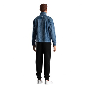 Veste à fermeture éclair 1/3, col montant, logo personnalisé, vente en gros pour vêtements de sport et mode outdoor - Product Image 4