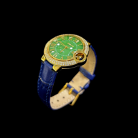 Cadran en jadéite birmane naturelle de qualité A, forme ronde, cadran en jadéite de haute qualité, bijoux en jadéite pour femmes, cadeau (avec NGTC)