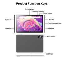 2024 nuevo Mini 14 pulgadas Android 13,0 Tablet PC 6G + 256GB ROM Dual SIM 12900mAh batería 4G llamadas GPS Wifi MTK Venta caliente
