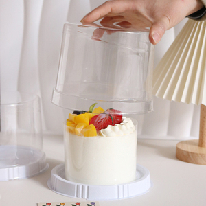 Listo para enviar PET Contenedor <span class=keywords><strong>de</strong></span> plástico transparente Mini yema <span class=keywords><strong>de</strong></span> huevo Pastel redondo Alimentos Blister Caja <span class=keywords><strong>de</strong></span> embalaje - Product Image 4