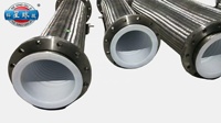 Tuyaux de gaz flexibles haute pression en acier tressé, doublés de PTFE et zingués, pour applications chimiques, alimentaires, boissons, stations-service, pharmaceutiques et anti-corrosion