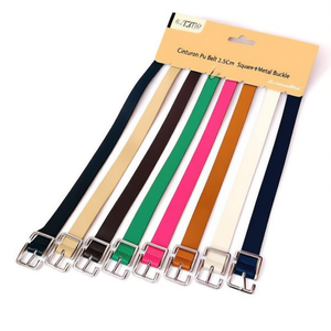 Ceinture Z LIA PU 2,5 cm avec boucle carrée en alliage, mode décontractée pour femmes et hommes - Product Image 3