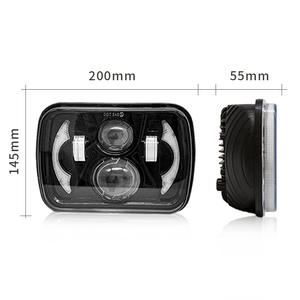 Faros LED Cuadrados <span class=keywords><strong>de</strong></span> 7 Pulgadas con Diseño <span class=keywords><strong>de</strong></span> <span class=keywords><strong>Luna</strong></span>, Luces <span class=keywords><strong>de</strong></span> Circulación Diurna, Bombillas Nuevas para Vehículos Todoterreno, Directo <span class=keywords><strong>de</strong></span> Fábrica - Product Image 6