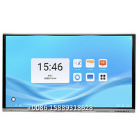 Panel de TV Interactivo Táctil Todo en Uno de 86 Pulgadas y 4K, Quiosco de Enseñanza con Puertos USB/DVI/Serie, Nuevo