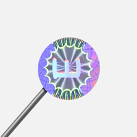 Étiquette holographique de sécurité anti-effraction, autocollant holographique personnalisé avec impression de logo, autocollant de scellage pour boîte d'emballage