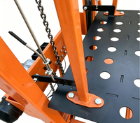 Plateforme de travail mobile pliable et portable, élévateur de chantier électrique télécommandé 3m, acier galvanisé robuste