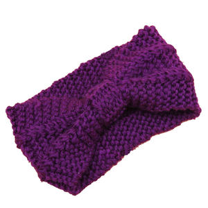 Invierno de punto elástico diademas <span class=keywords><strong>turbante</strong></span> <span class=keywords><strong>para</strong></span> las mujeres de punto de lana de pelo <span class=keywords><strong>Crochet</strong></span> arco amplia diademas pelo cabello Accesorios - Product Image 3