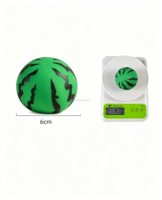 Balles anti-stress en TPR souple de 6 cm en forme de pastèque, jouets sensoriels anti-anxiété à presser pour enfants et adultes, solides, sans liquide ni gel