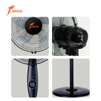 Ventilateur sur pied 40W à oscillation 3 vitesses, 3 pales, 16 pouces, refroidi, type simple, très recommandé, en promotion
