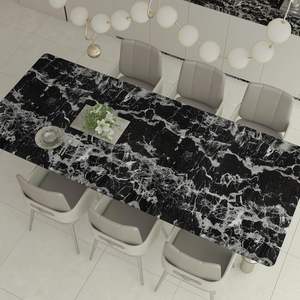 ORON DECO Black Wall Stickers Marble Sticker Self Adhesive House Interior PVC Stick on Tiles Wall Paper 3d Home Wallpaper Rolls - Product Image 5