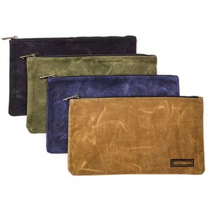 Bolsas de herramientas con cremallera de lona encerada de fábrica BSCI, paquete de 4, bolsa de herramientas táctica, marca OEM - Product Image 1