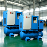 Compresseur d'air à vis 4-en-1 DUKAS avec système de contrôle intelligent, neuf, lubrifié et refroidi par air