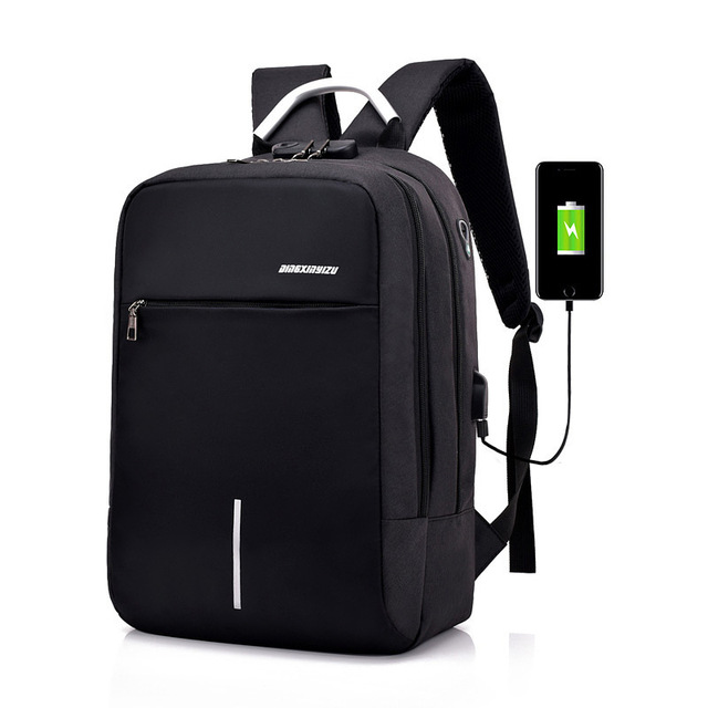 Durable Male Tempting Anti-theft Backpack USB Smart Business Backpack With Code Lock